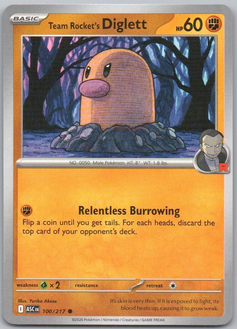 100 - Team Rocket's Diglett