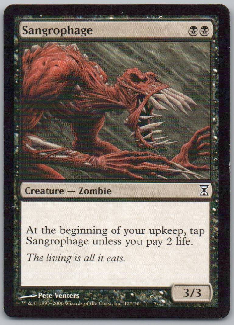 Sangrophage 127 Normal Creature Card - Time Spiral