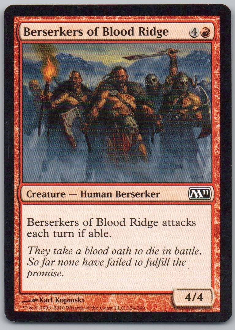 Berserkers of Blood Ridge 124 Normal Creature Card - Magic 2011