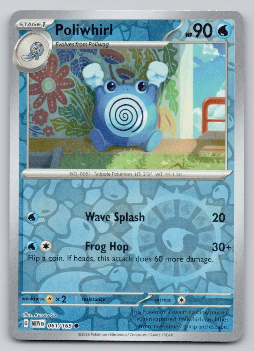 Poliwhirl 061 REV Card - 151