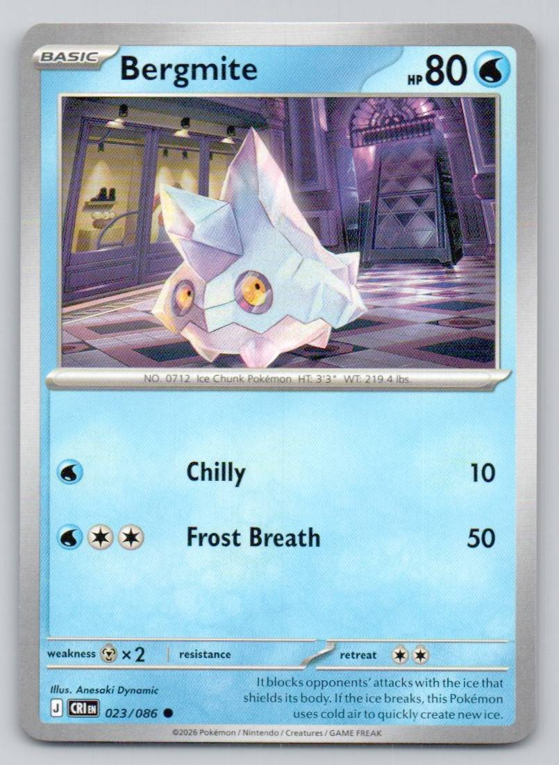 Bergmite 023 NOR Card - ME04: Chaos Rising