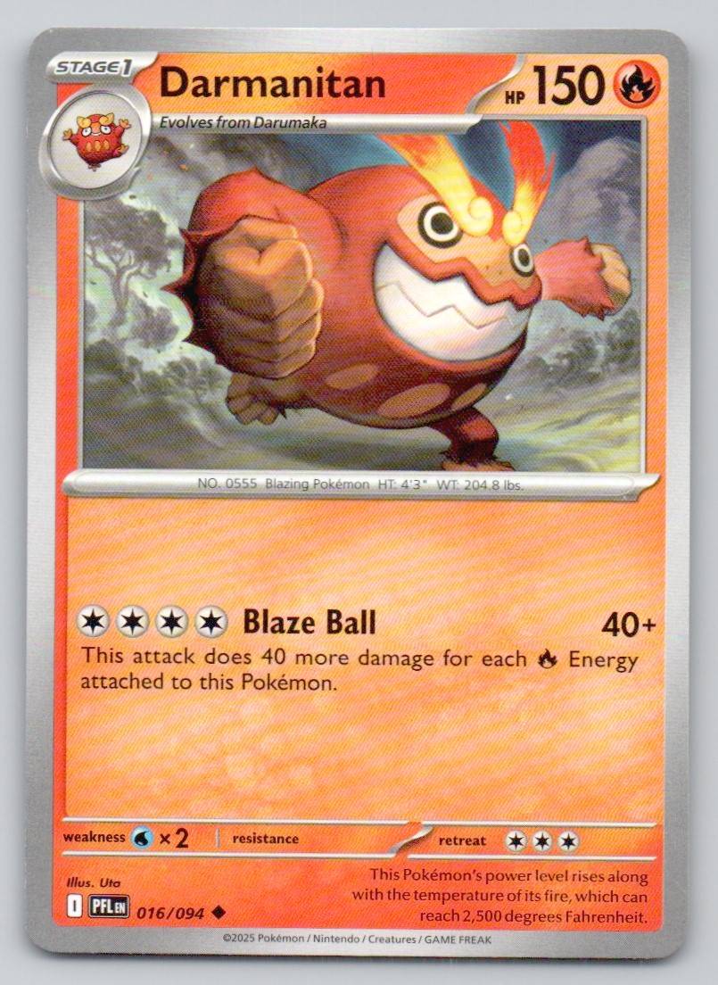 Darmanitan 016 NOR Card - Phantasmal Flames