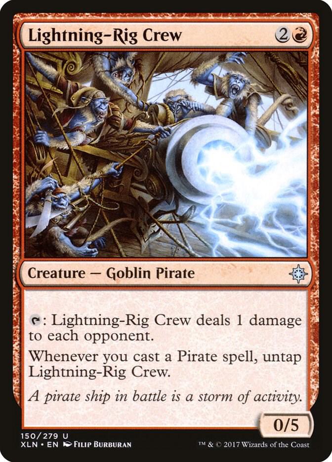 Lightning-Rig Crew 150 Normal Creature Card - Ixalan