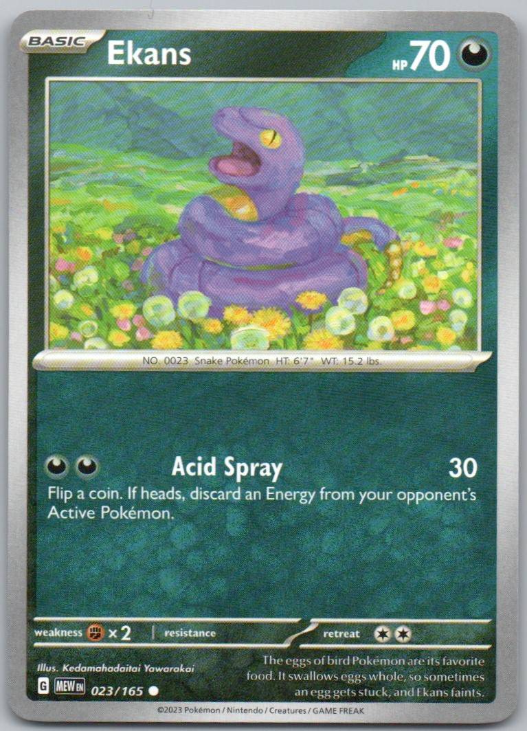 Ekans 023 Normal Darkness Card - 151