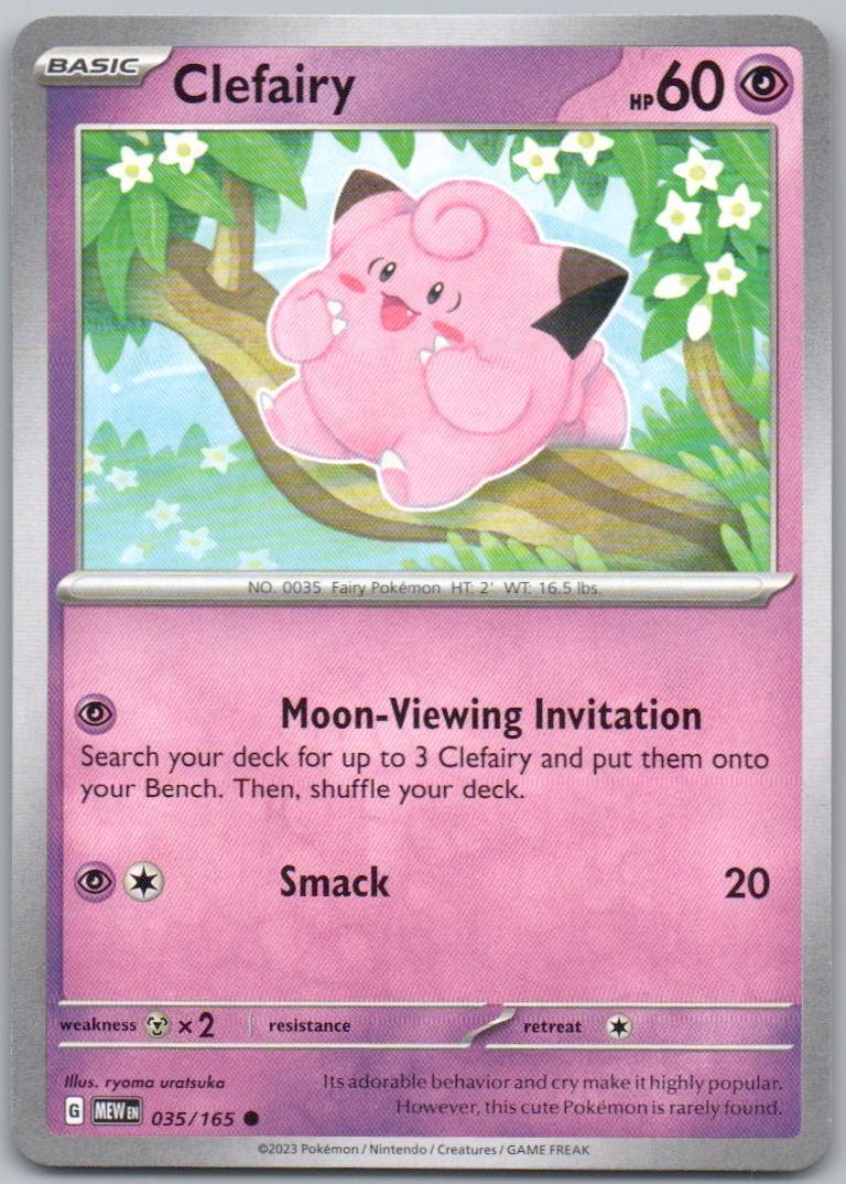 Clefairy 035 Normal Psychic Card - 151