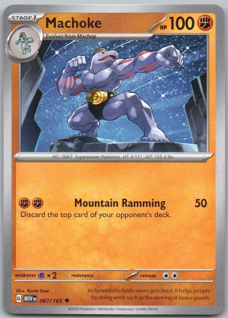 Machoke 067 Normal Fighting Card - 151