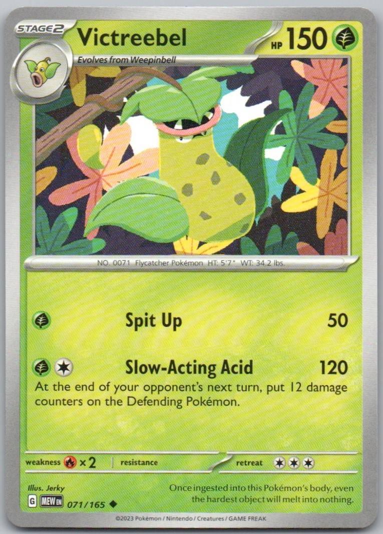 Victreebel 071 Normal Grass Card - 151