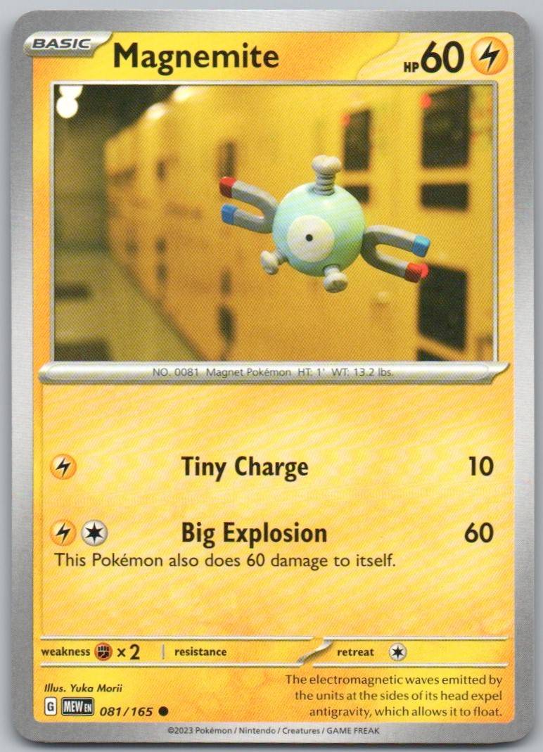 Magnemite 081 Normal Lightning Card - 151