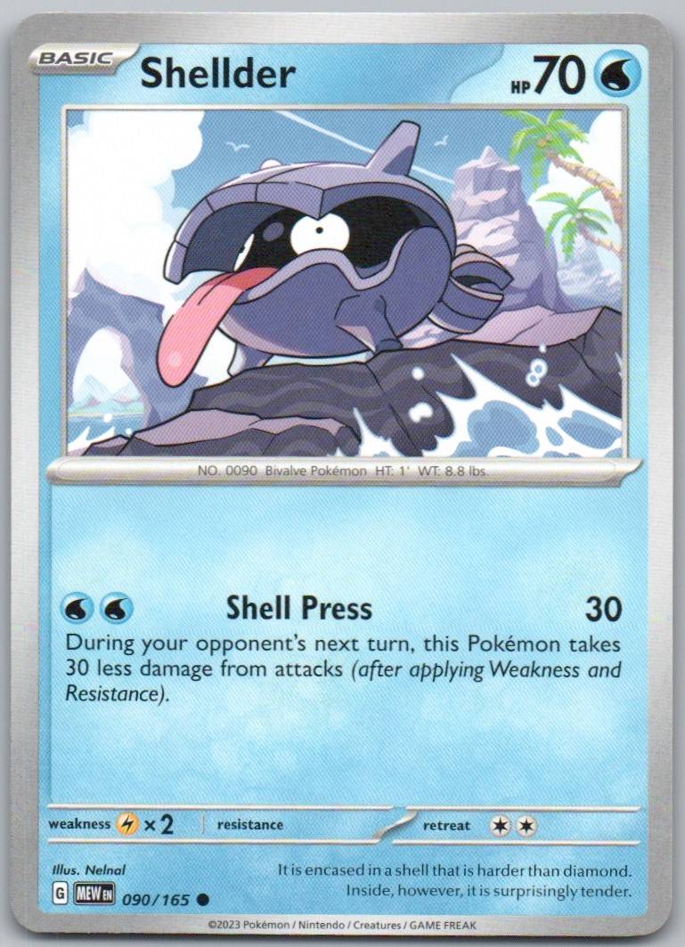 Shellder 090 Normal Water Card - 151