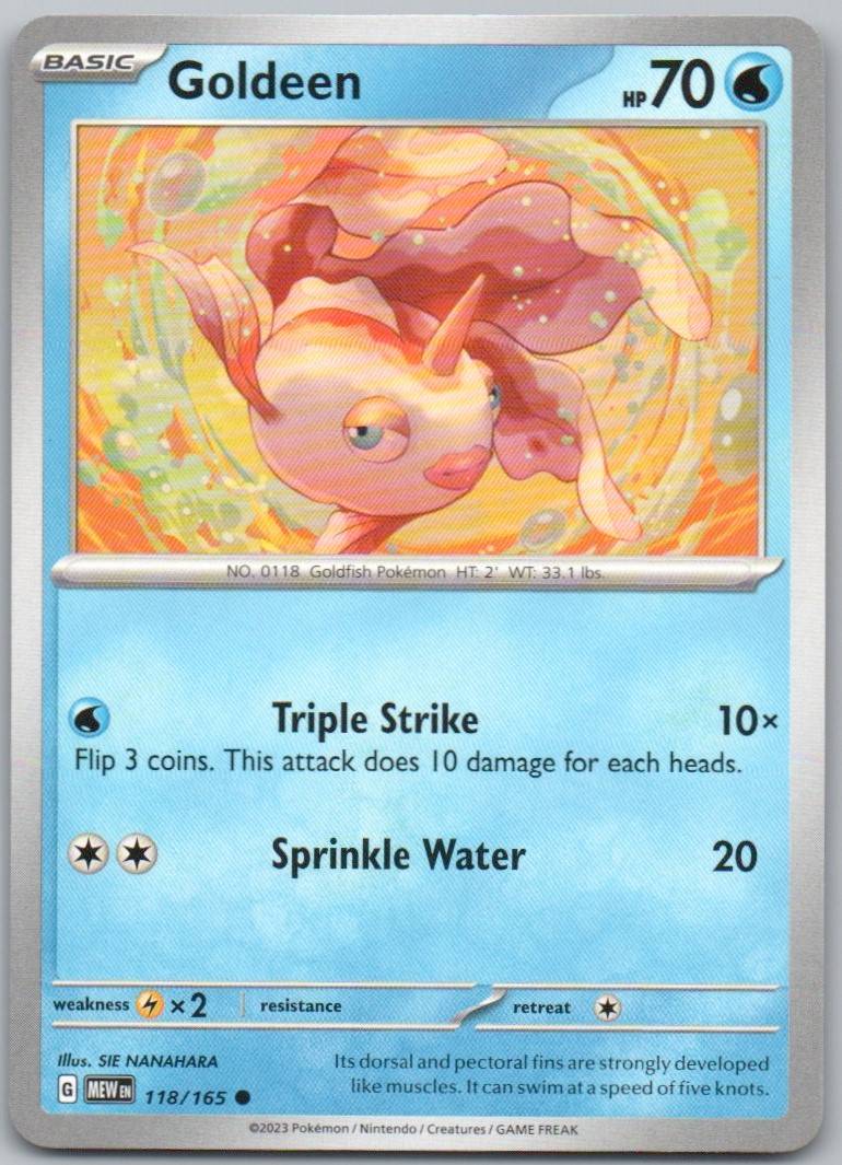 Goldeen 118 Normal Water Card - 151