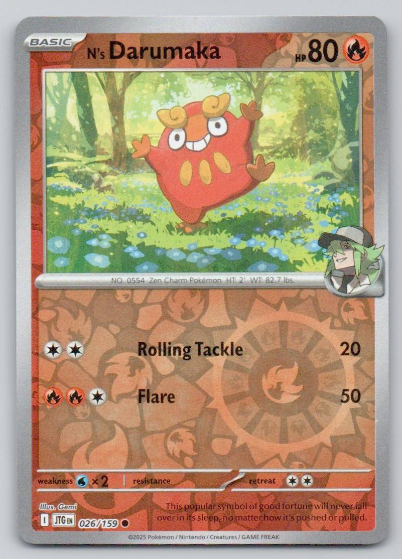 N's Darumaka 026 REV Card - Journey Together