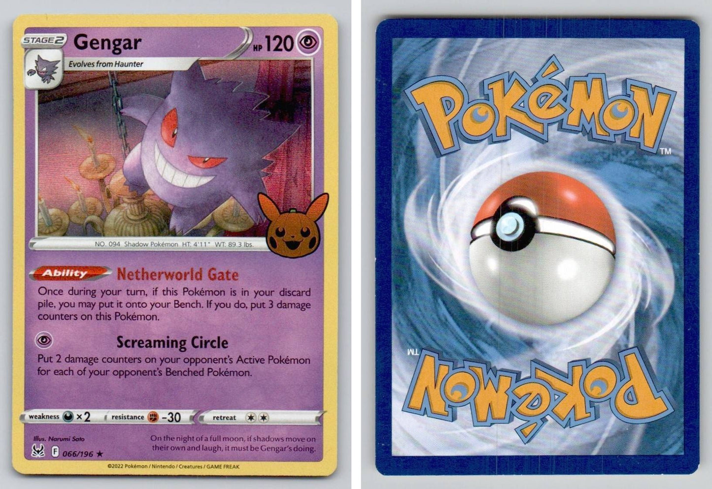 Front + Back scan