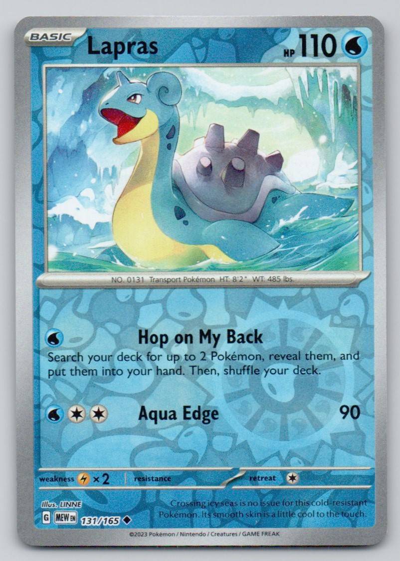 Lapras 131 REV Card - 151