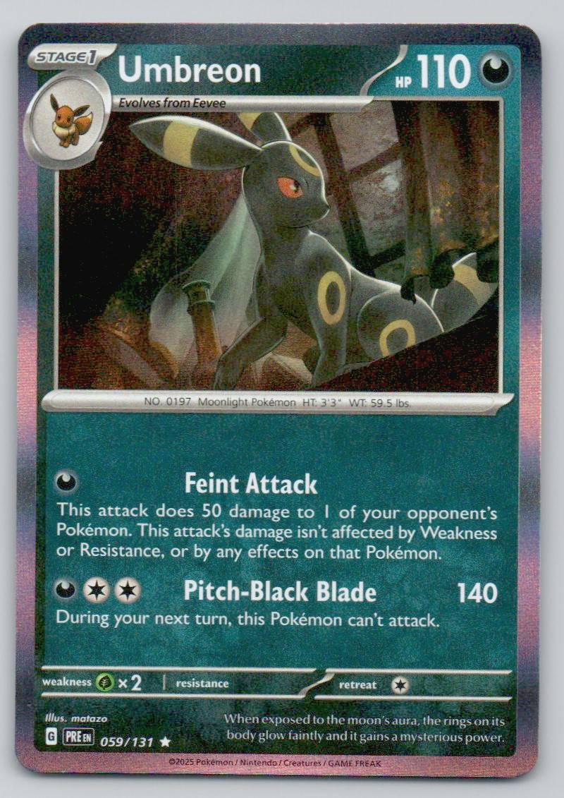 Umbreon 059 HOL Card - Prismatic Evolutions