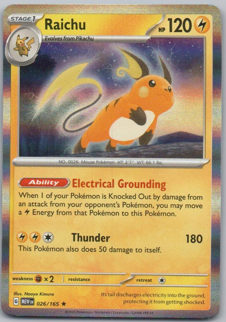 Raichu 026 NOR Card - 151