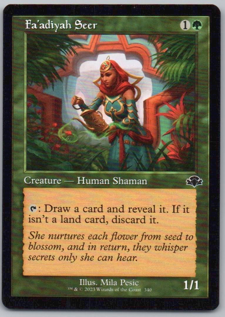 Fa'adiyah Seer (Retro Frame) 340 Normal Creature Card - Dominaria Remastered