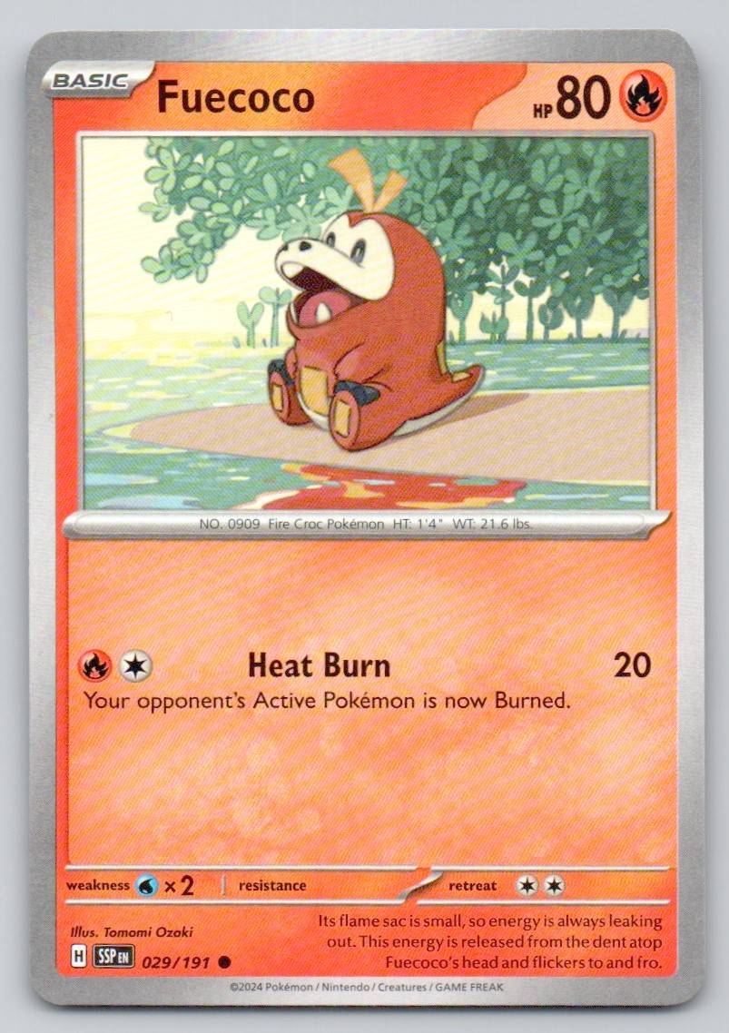 Fuecoco 029 NOR Card - Surging Sparks