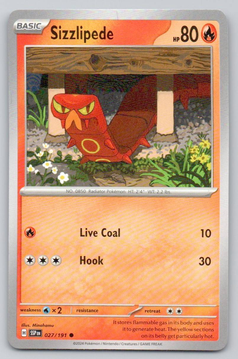 Sizzlipede 027 NOR Card - Surging Sparks