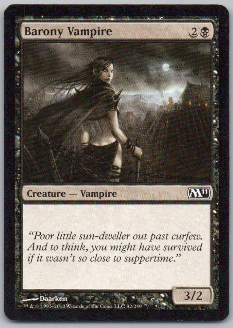 Barony Vampire 82 Normal Creature Card - Magic 2011