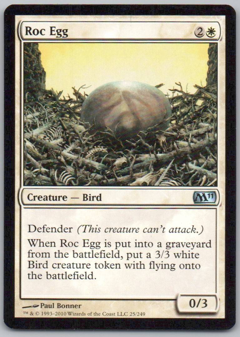 Roc Egg 25 Normal Creature Card - Magic 2011