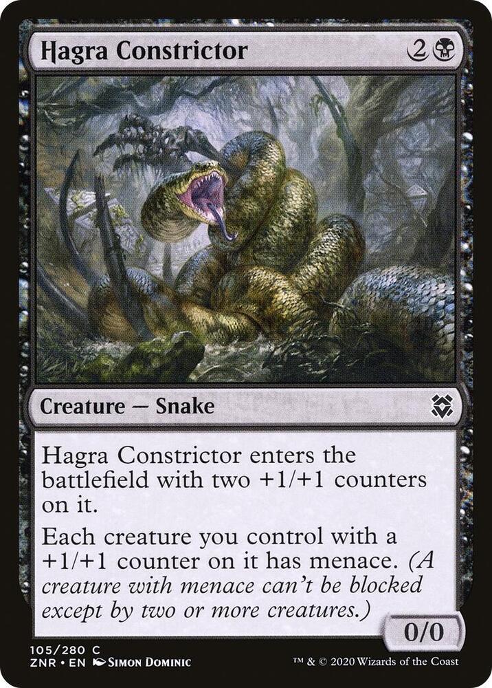 Hagra Constrictor 105 Normal Creature Card - Zendikar Rising