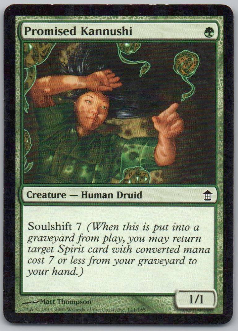 Promised Kannushi 141 Normal Creature Card - Saviors of Kamigawa