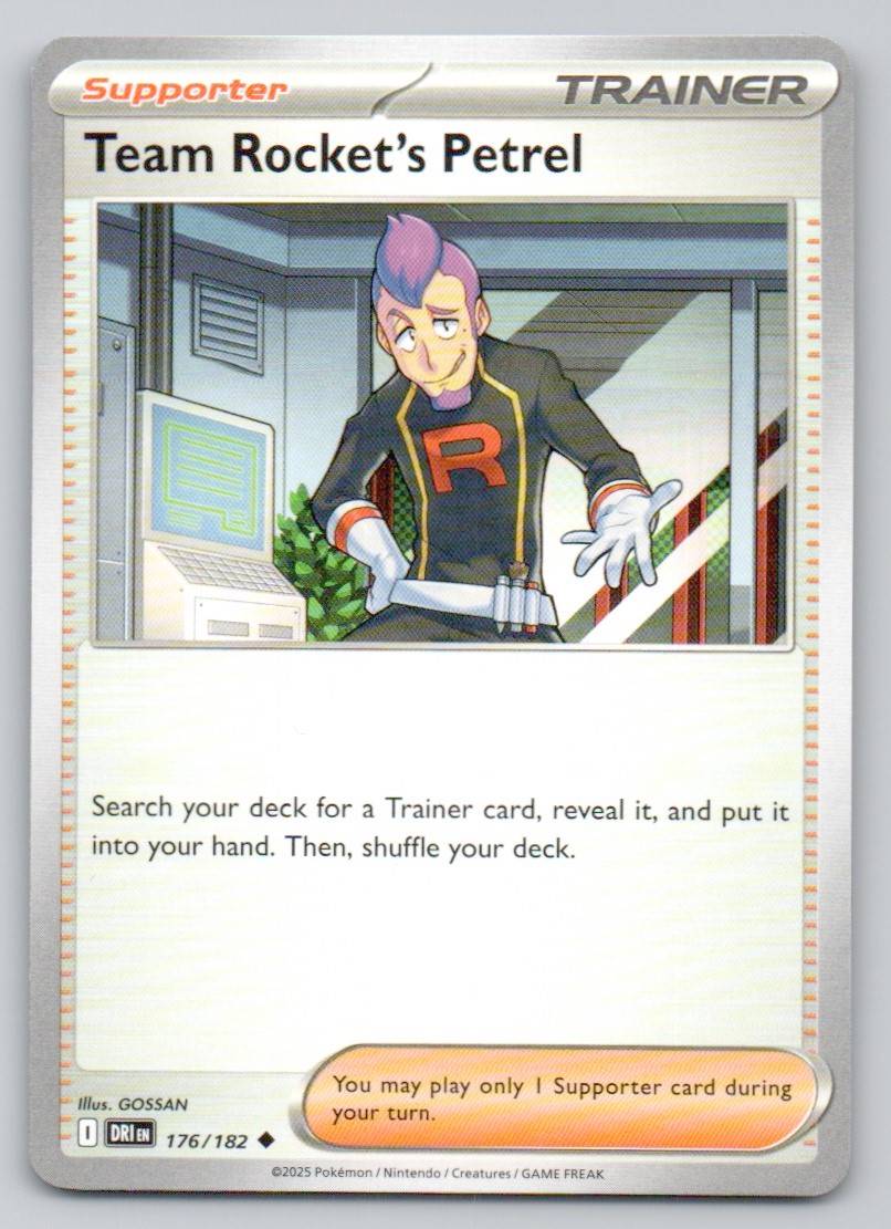 Team Rocket's Petrel 176 NOR Card - Destined Rivals