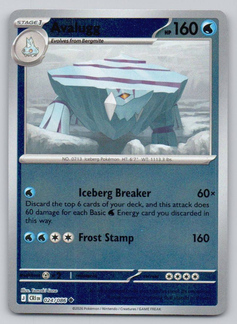 Avalugg 024 REV Card - ME04: Chaos Rising
