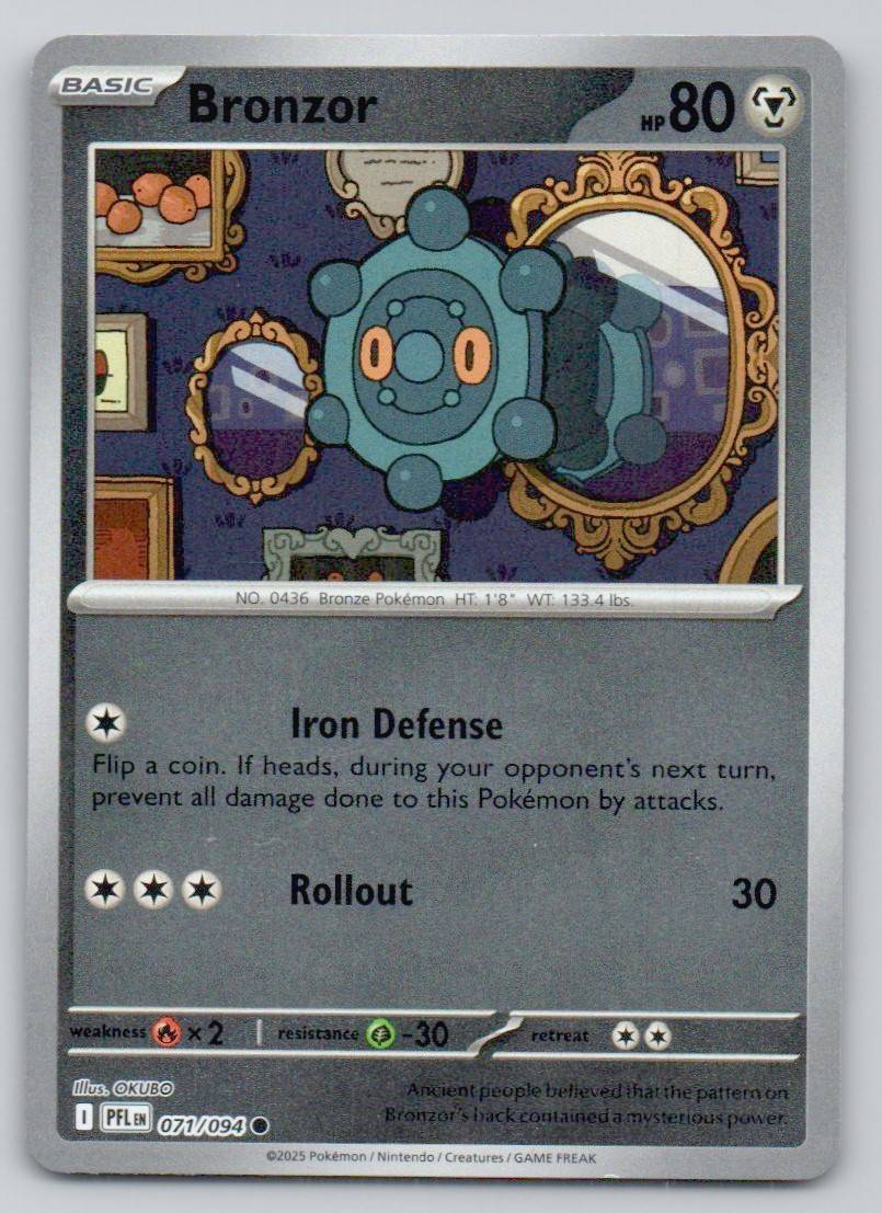 Bronzor 071 REV Card - Phantasmal Flames