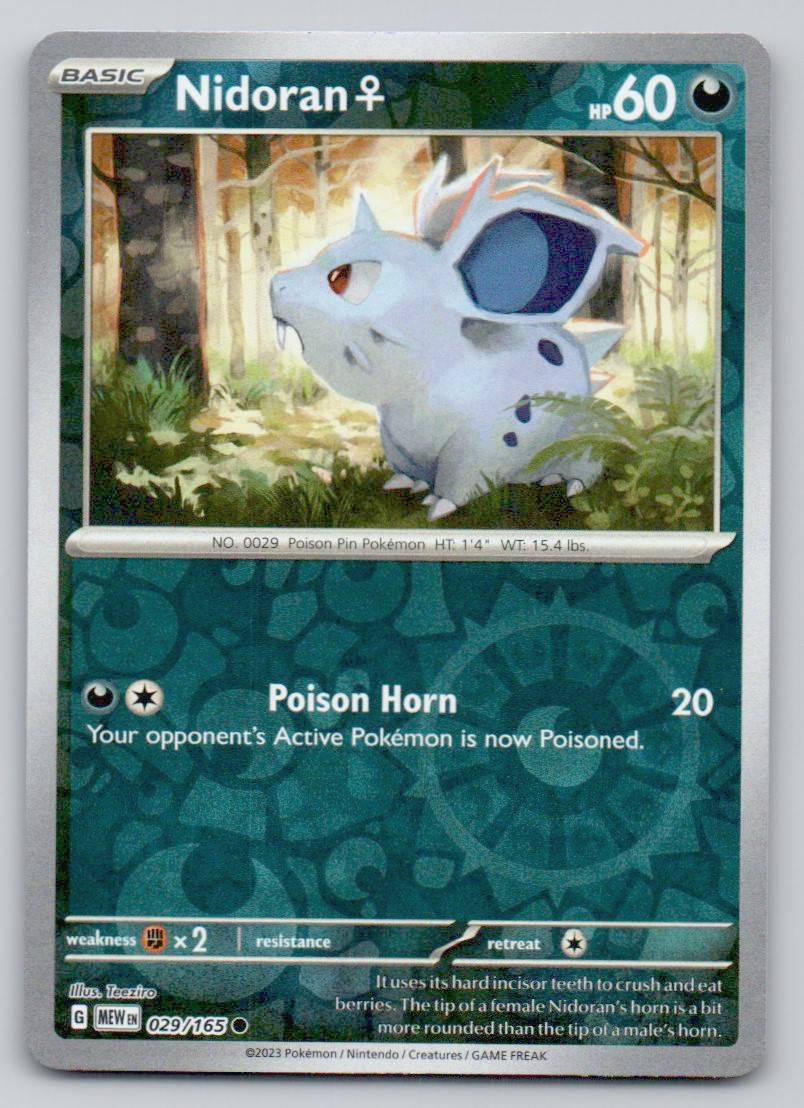 Nidoran F 029 REV Card - 151