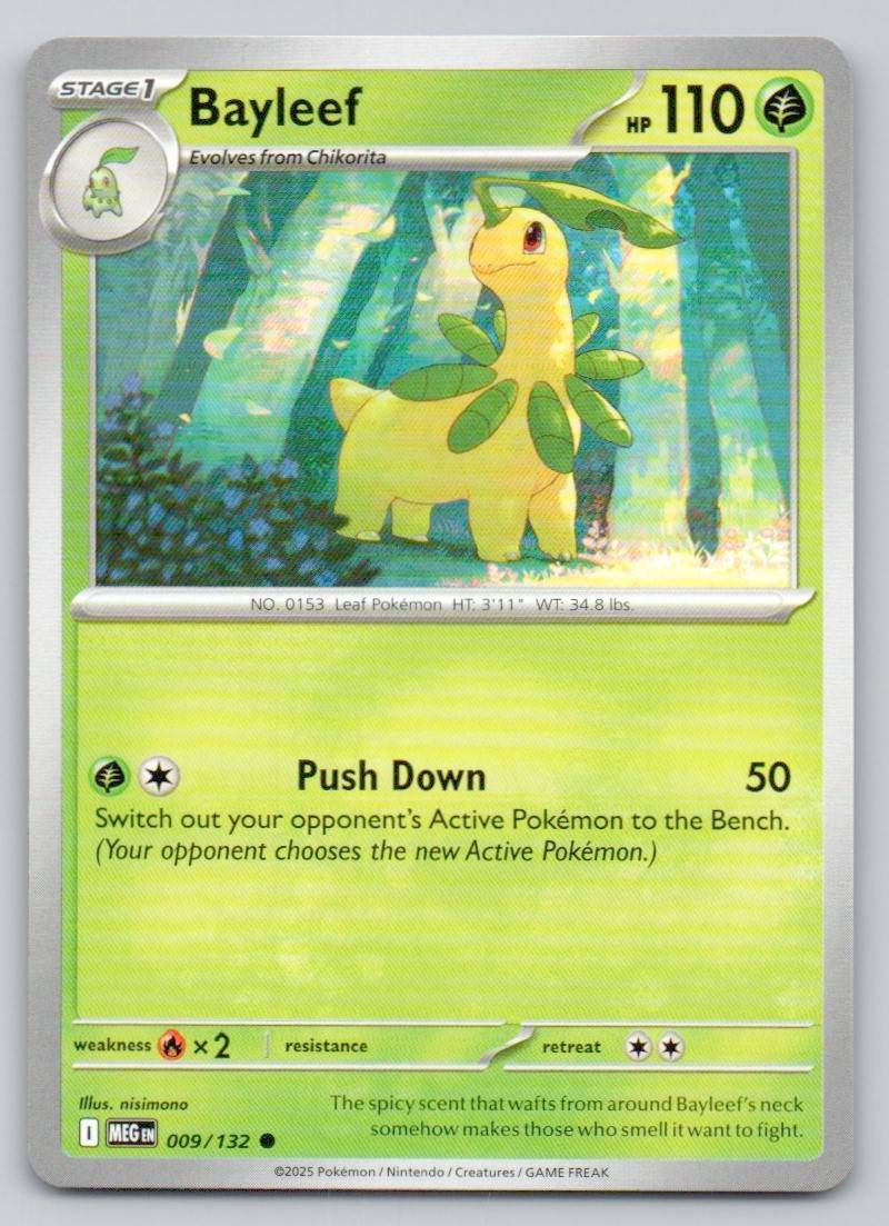 Bayleef 009 NOR Card - Mega Evolution