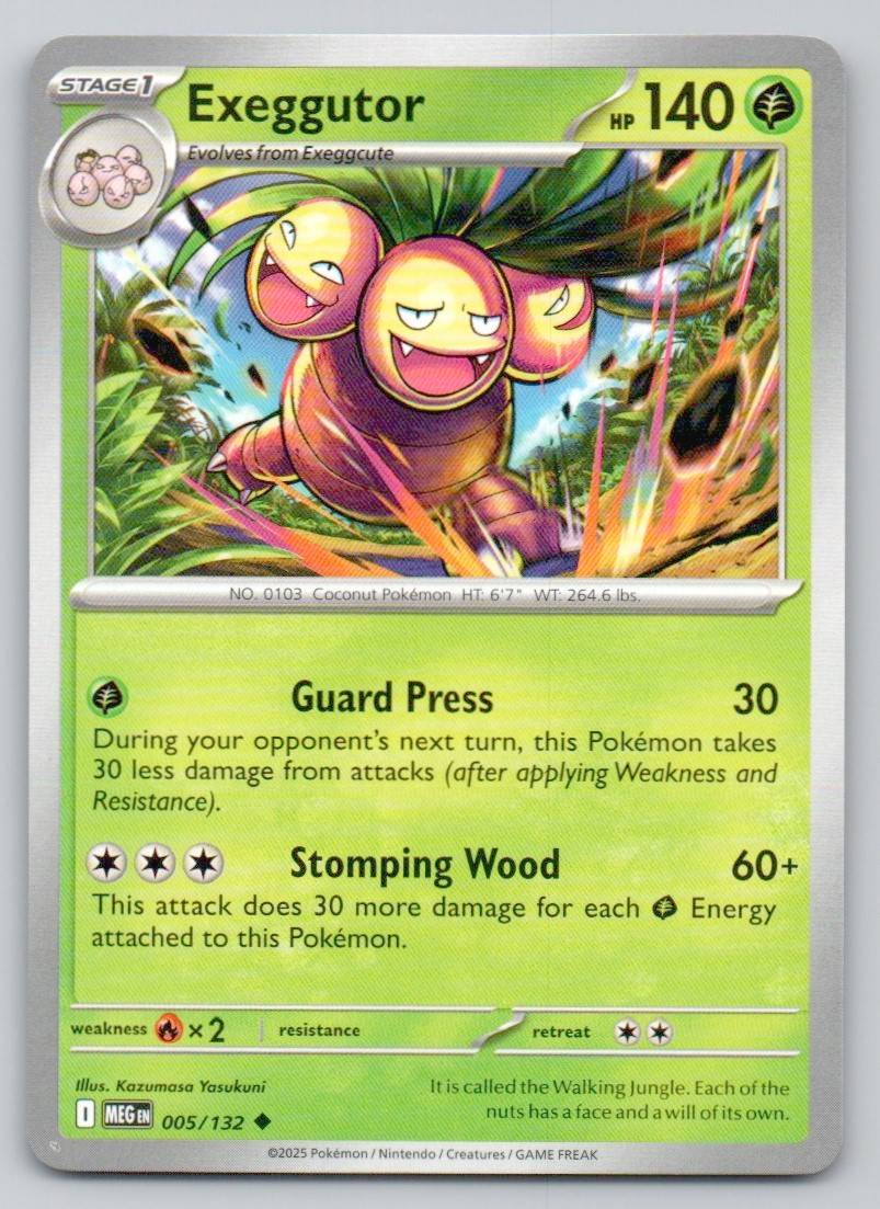 Exeggutor 005 NOR Card - Mega Evolution