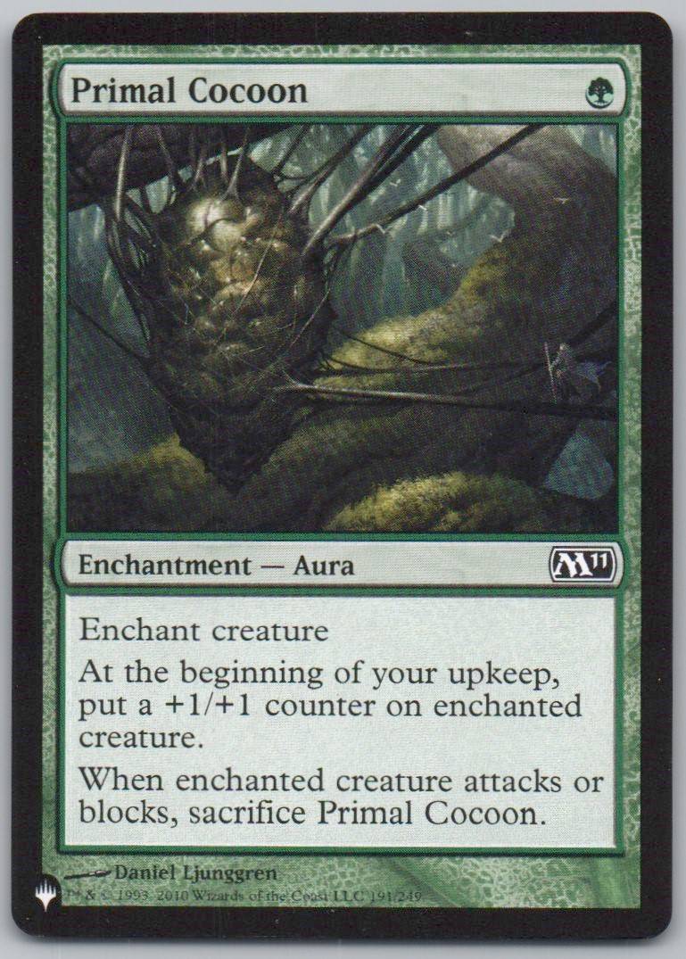 Primal Cocoon 191 Normal Enchantment Card - Magic 2011