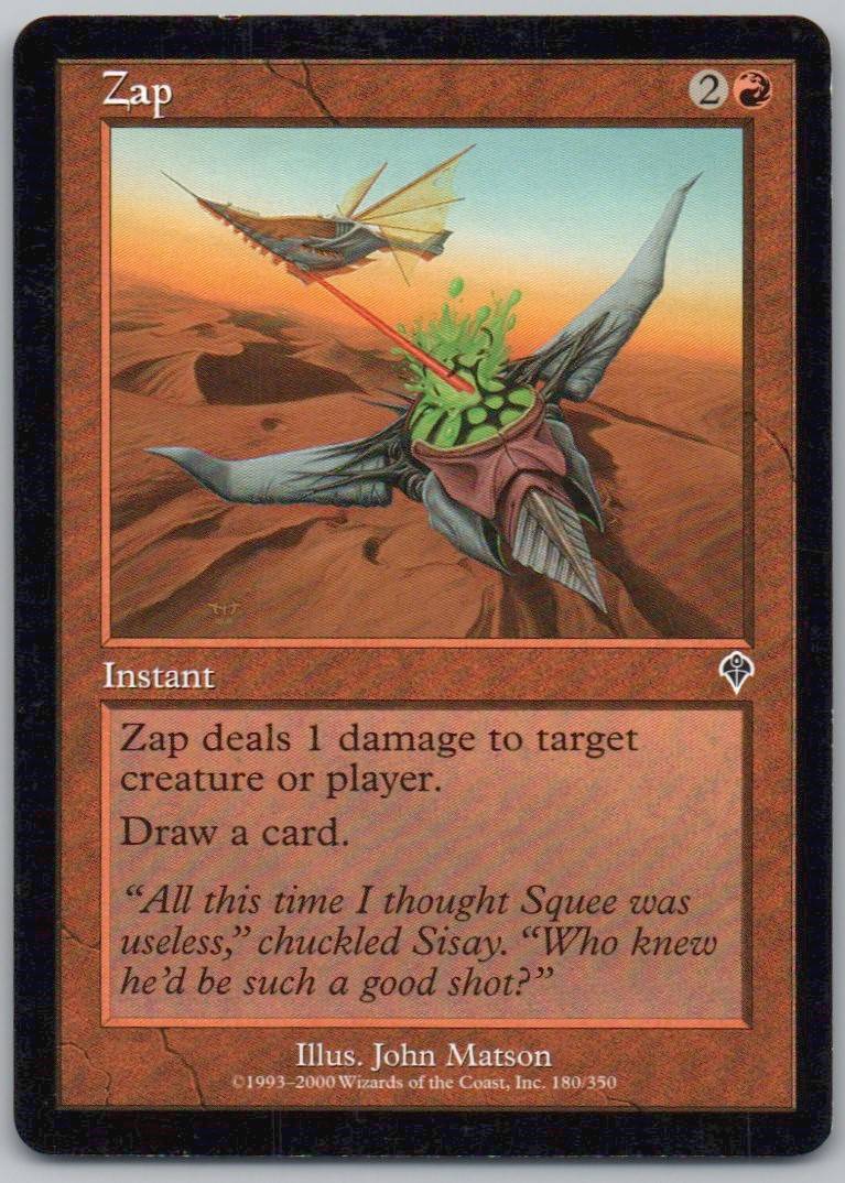 Zap 180 Normal Instant Card - Invasion