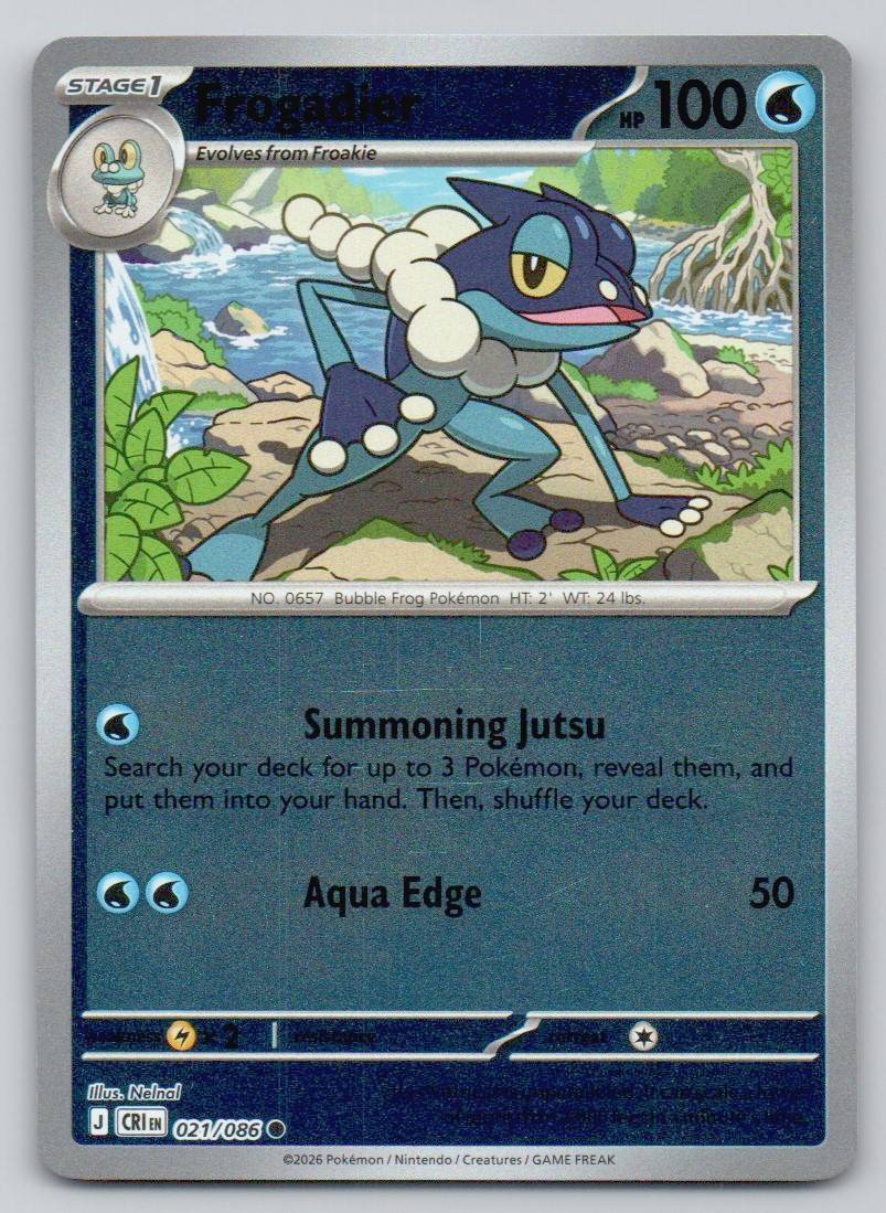 Frogadier 021 REV Card - ME04: Chaos Rising