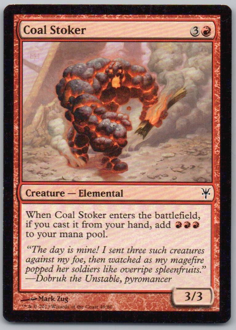 Coal Stoker 49 Normal Creature Card - Duel Decks: Sorin vs. Tibalt