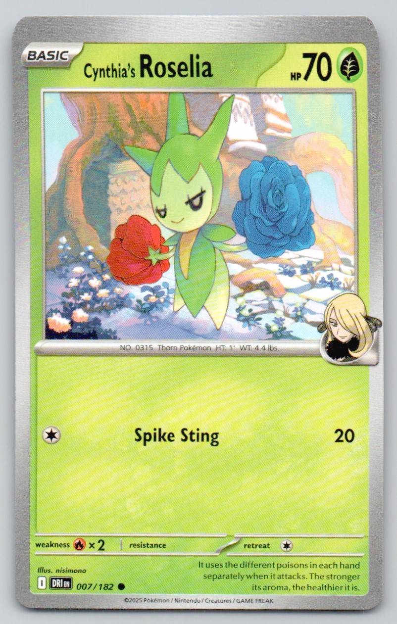 Cynthia's Roselia 007 NOR Card - Destined Rivals