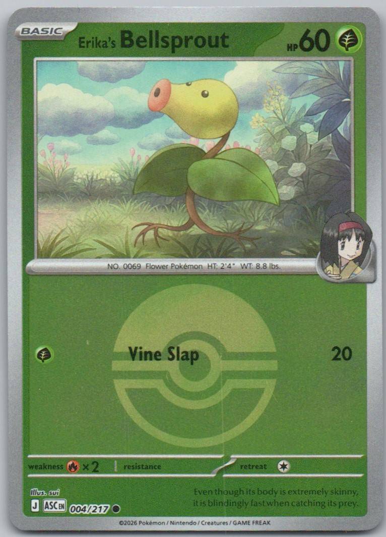 Erika's Bellsprout (Poke Ball) 004 HOL Card - Ascended Heroes