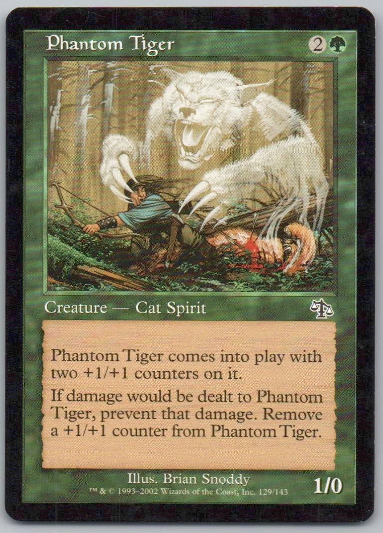 Phantom Tiger 129 Normal Creature Card - Judgment