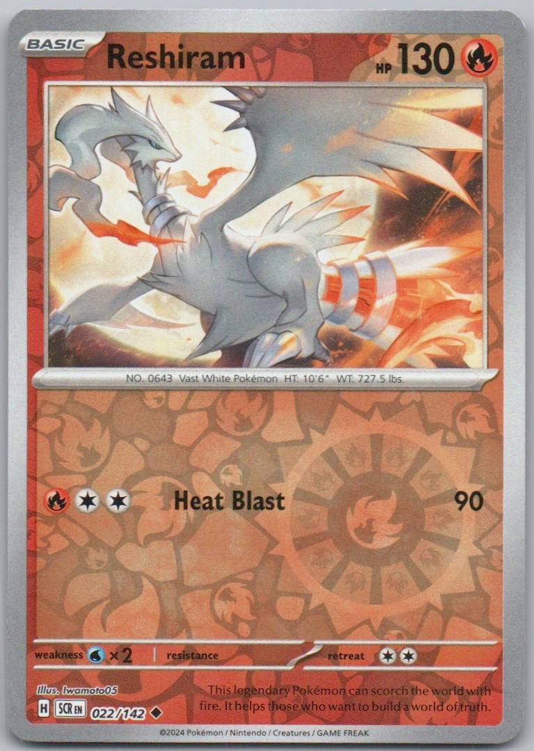 Reshiram 022 REV Card - Stellar Crown