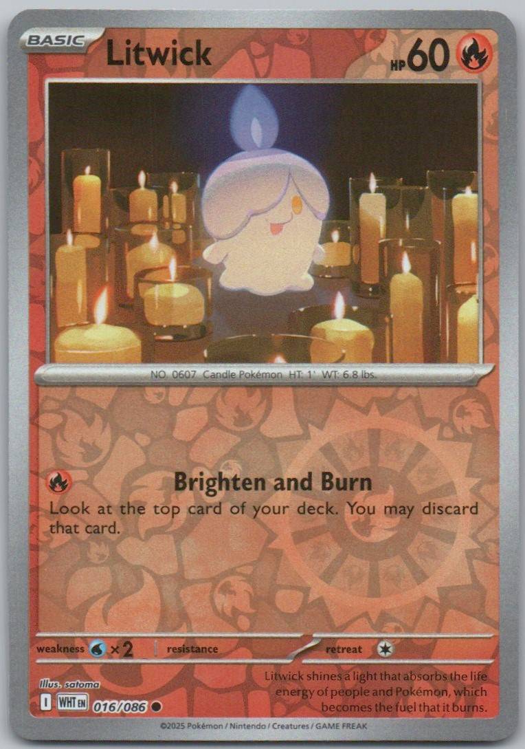 Litwick 016 REV Card - White Flare