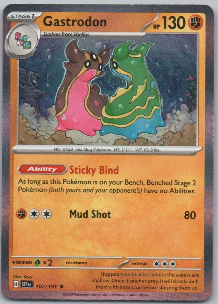Gastrodon 107 NOR Card - Surging Sparks