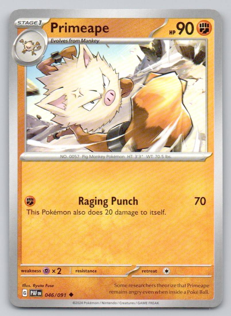 Primeape 046 NOR Card - Paldean Fates
