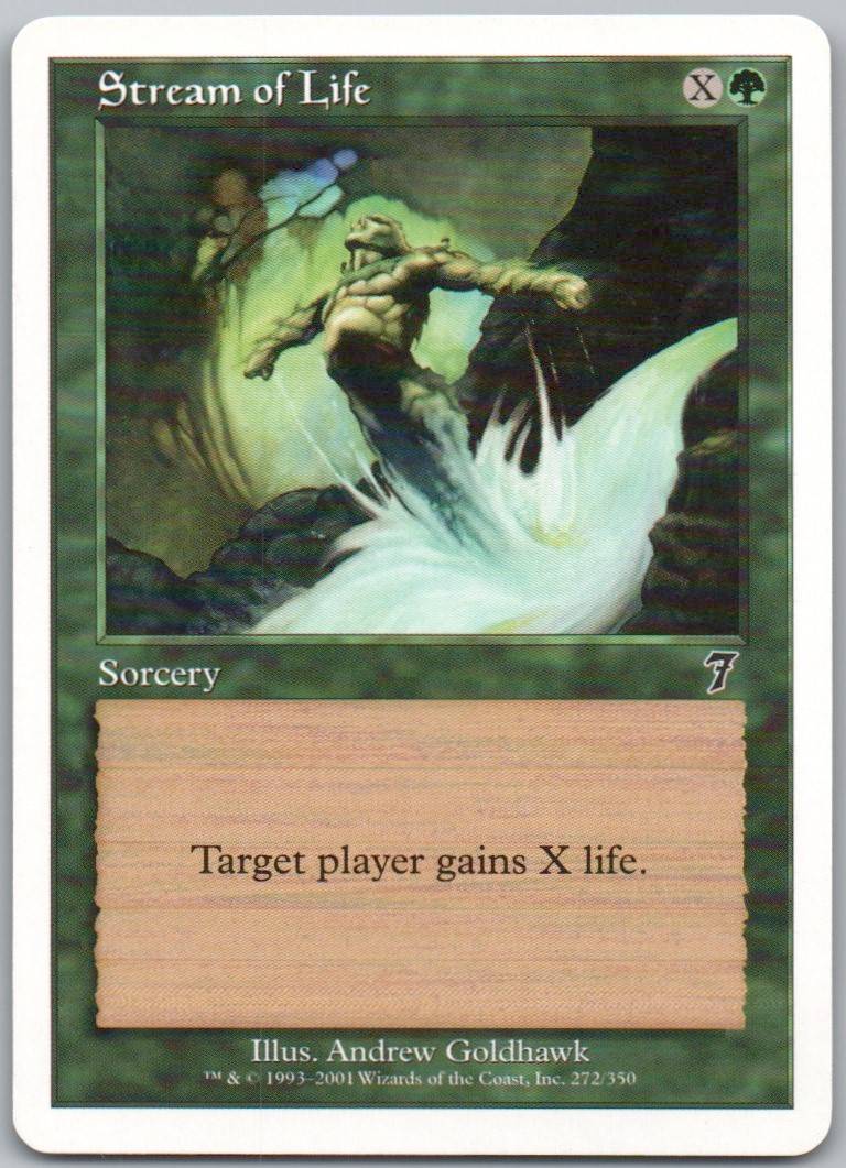 Stream of Life 272 Normal Sorcery Card - 7th Edition