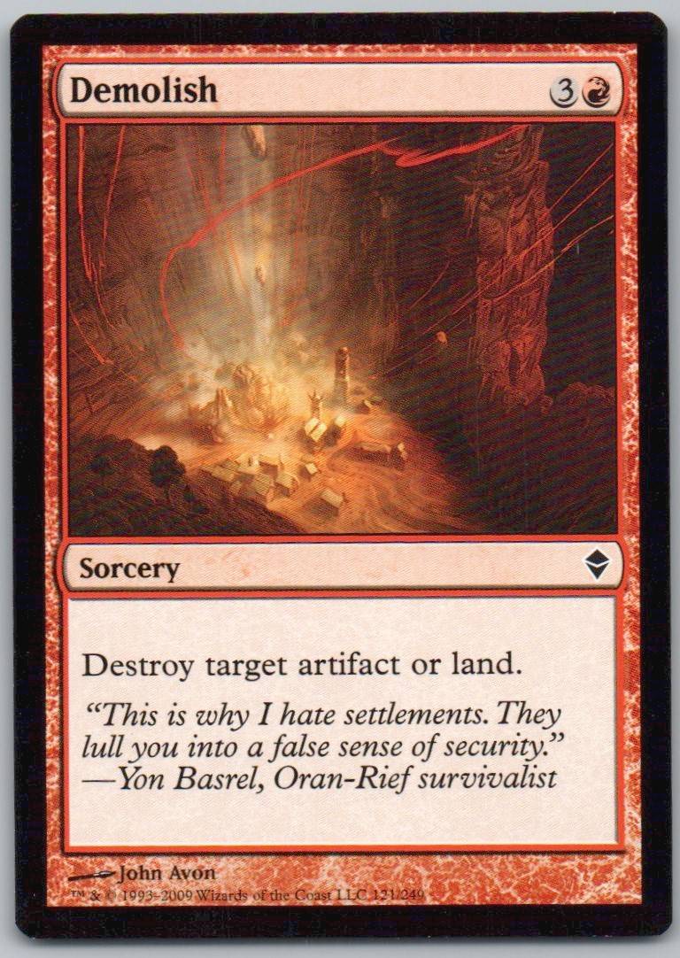 Demolish 121 Normal Sorcery Card - Zendikar