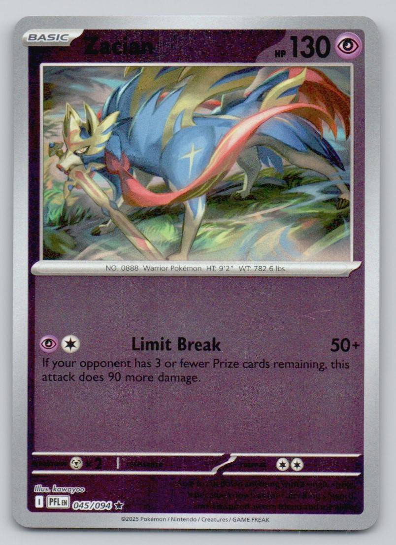 Zacian 045 REV Card - Phantasmal Flames