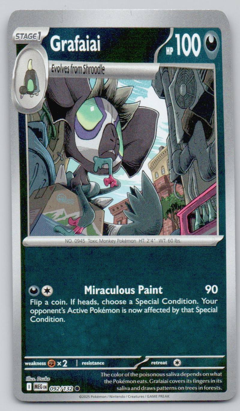 Grafaiai 092 REV Card - Mega Evolution