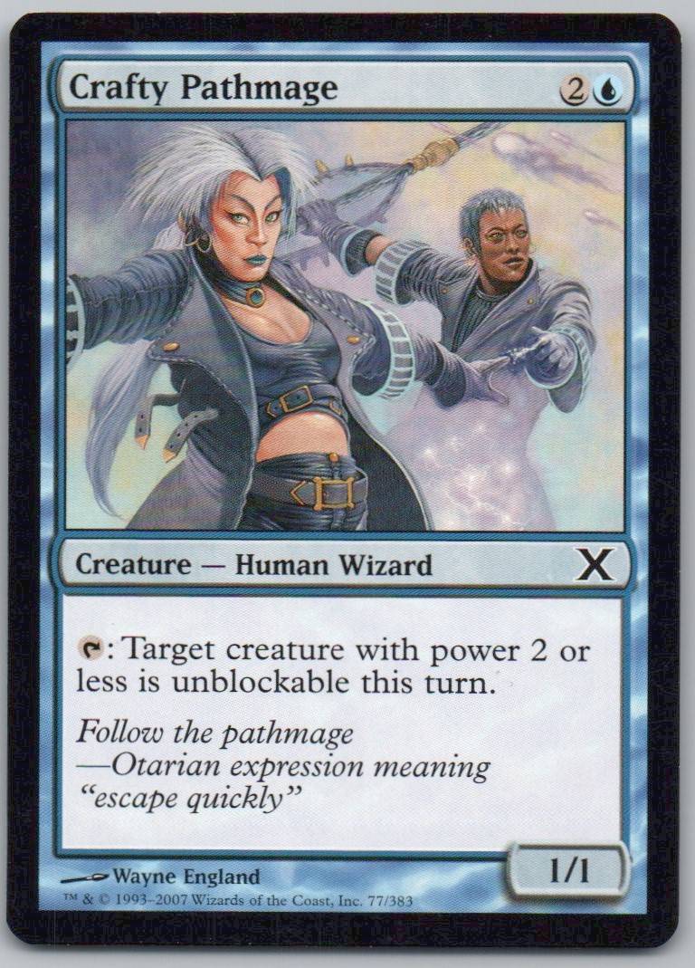 Crafty Pathmage 77 Normal Creature Card - 10th Edition