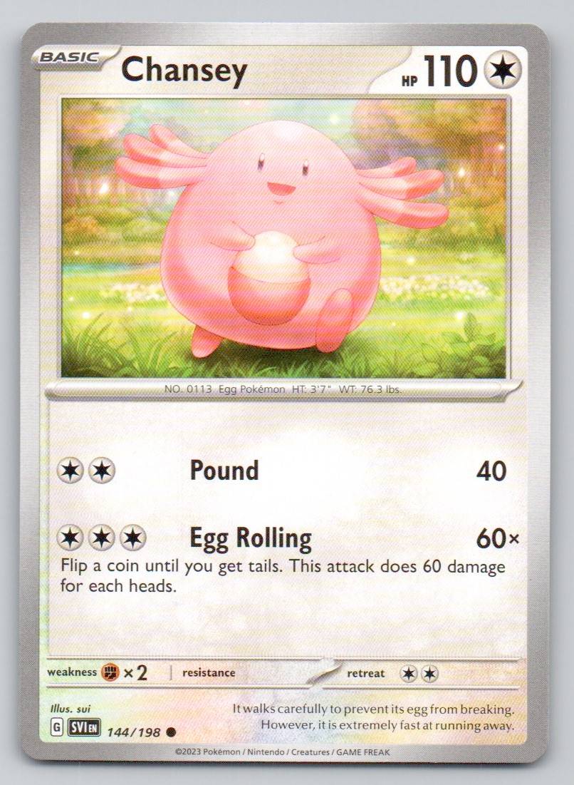 Chansey 144 NOR Card - Scarlet & Violet