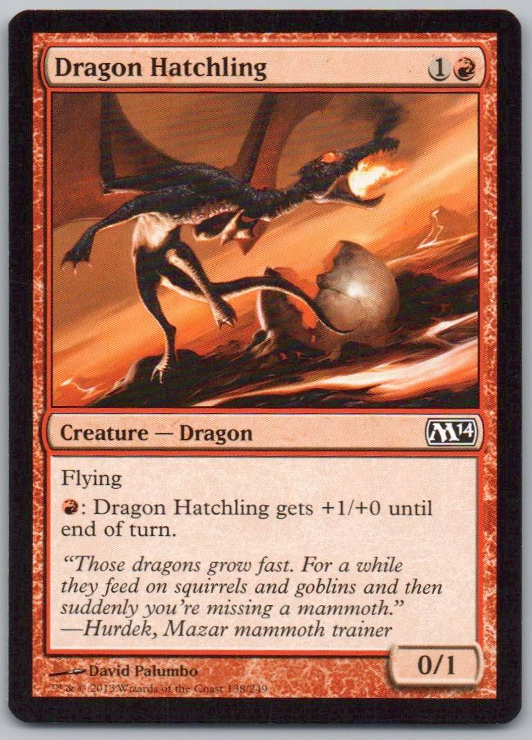 Dragon Hatchling 138 Normal Creature Card - Magic 2014